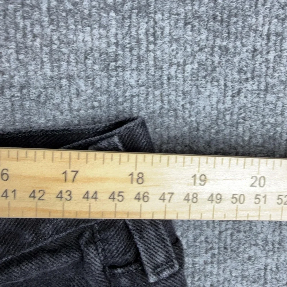 Lee Jeans Mens 40x31 Gray Relaxed Fit Straight Leg Charcoal Wash Denim Pants